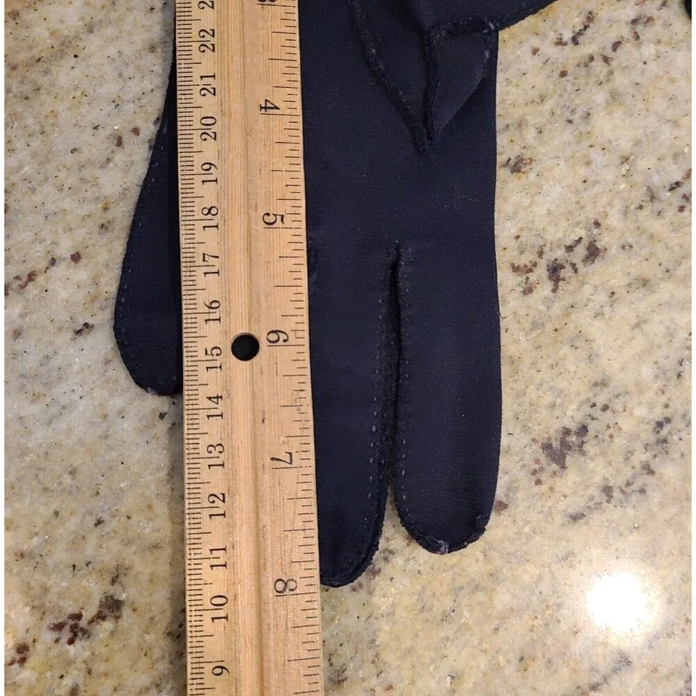 Vintage Womens Size XS-S Black Nylon Stretch Formal 8